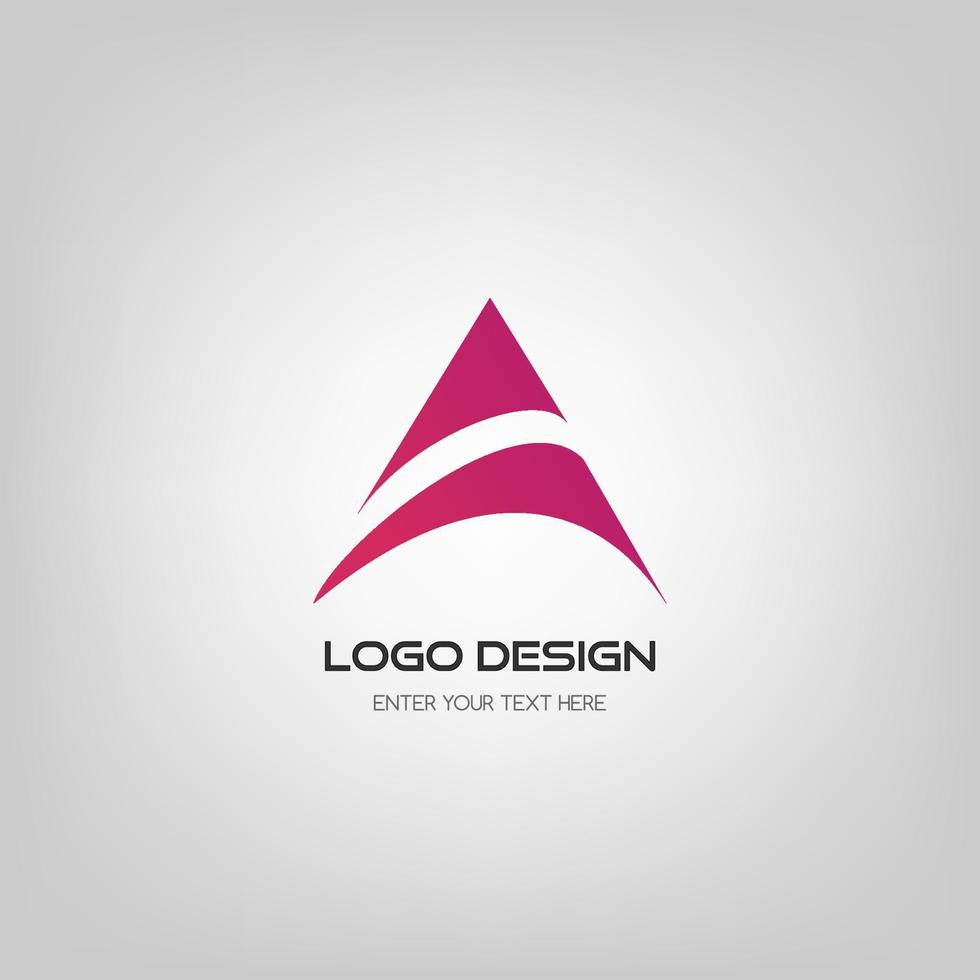 logo abstrait lettre une conception. vecteur