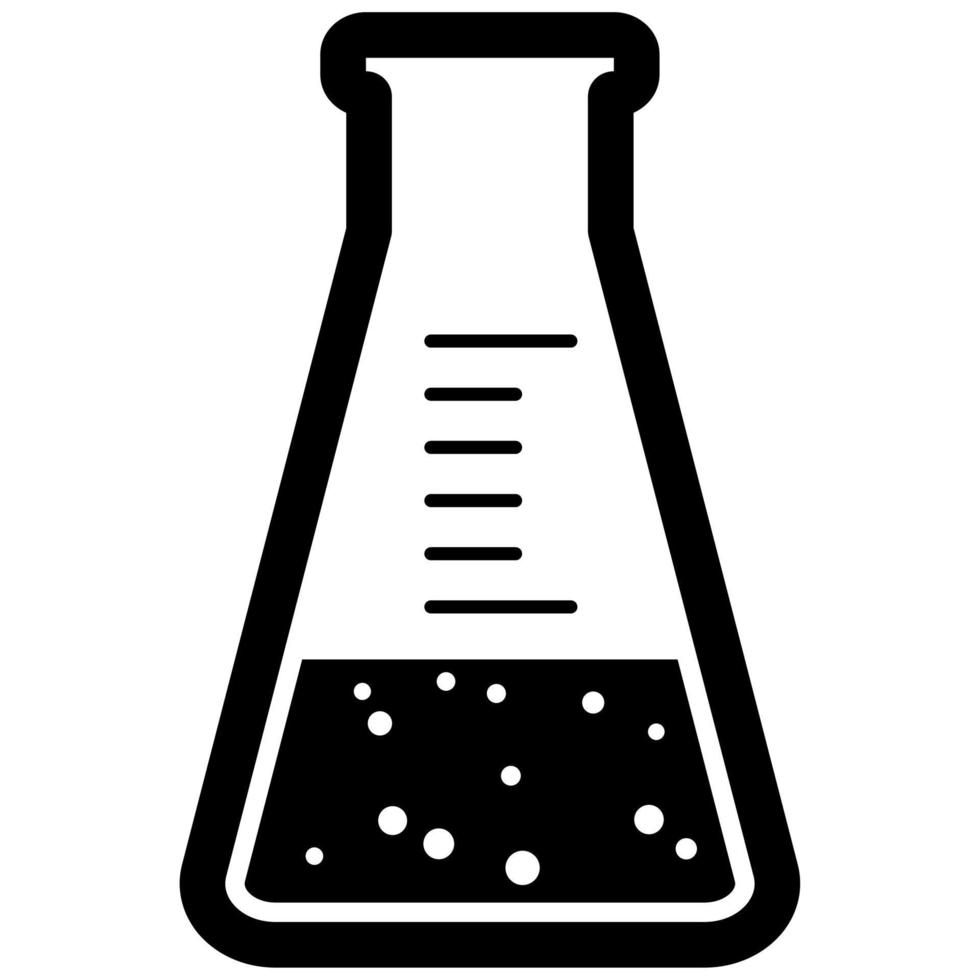 icône d'équipement de laboratoire scientifique. vecteur