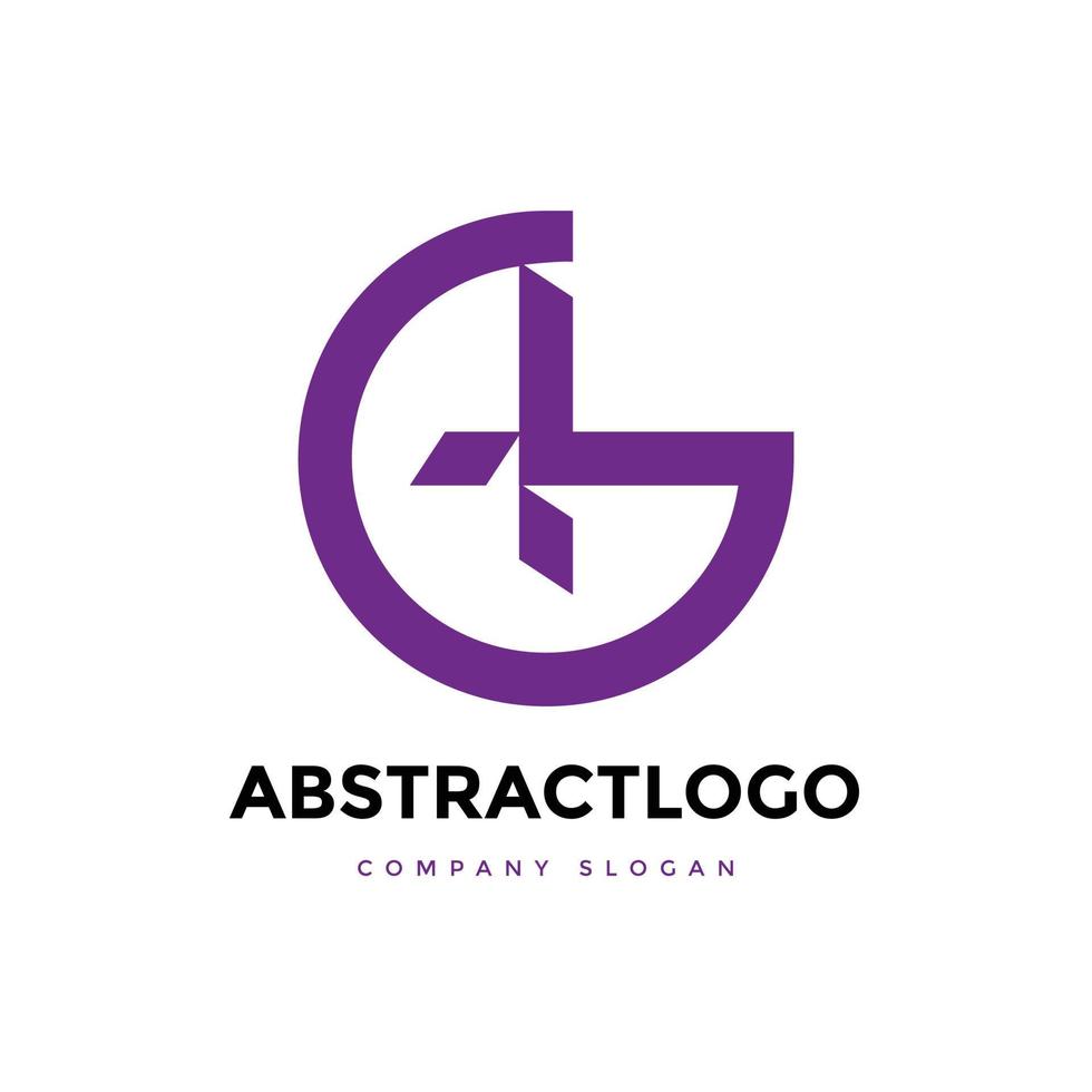 création minimaliste moderne et créative d'icône de logo de lettre g. vecteur