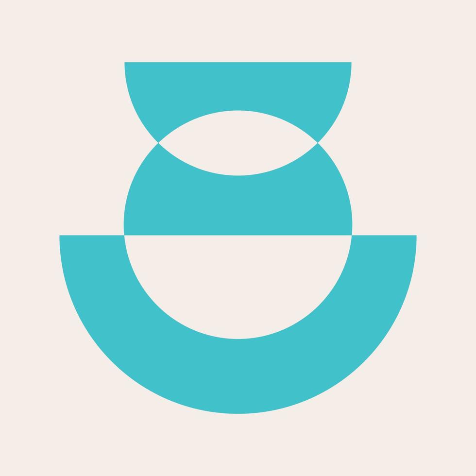 abstrait silhouette minimaliste graphique boho contour décor symbole élément icône affiche modèle vecteur