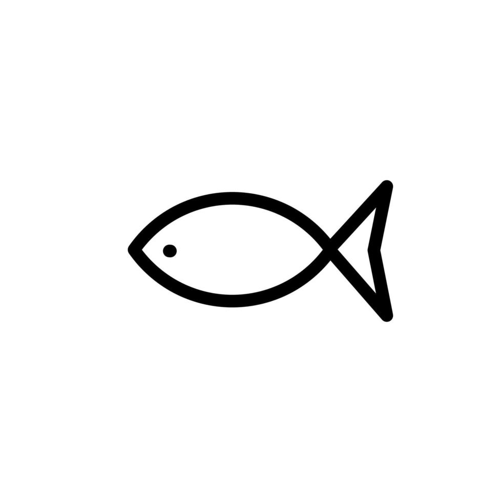 illustration graphique vectoriel de l'icône du poisson