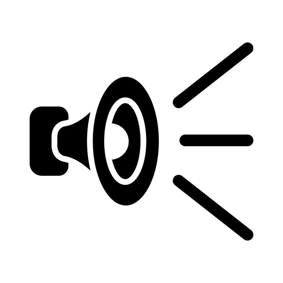 illustration graphique vectoriel de l'icône du haut-parleur