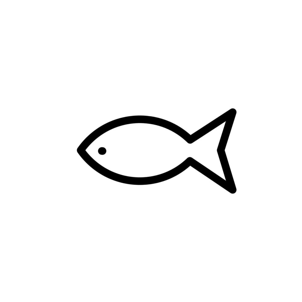 illustration graphique vectoriel de l'icône du poisson