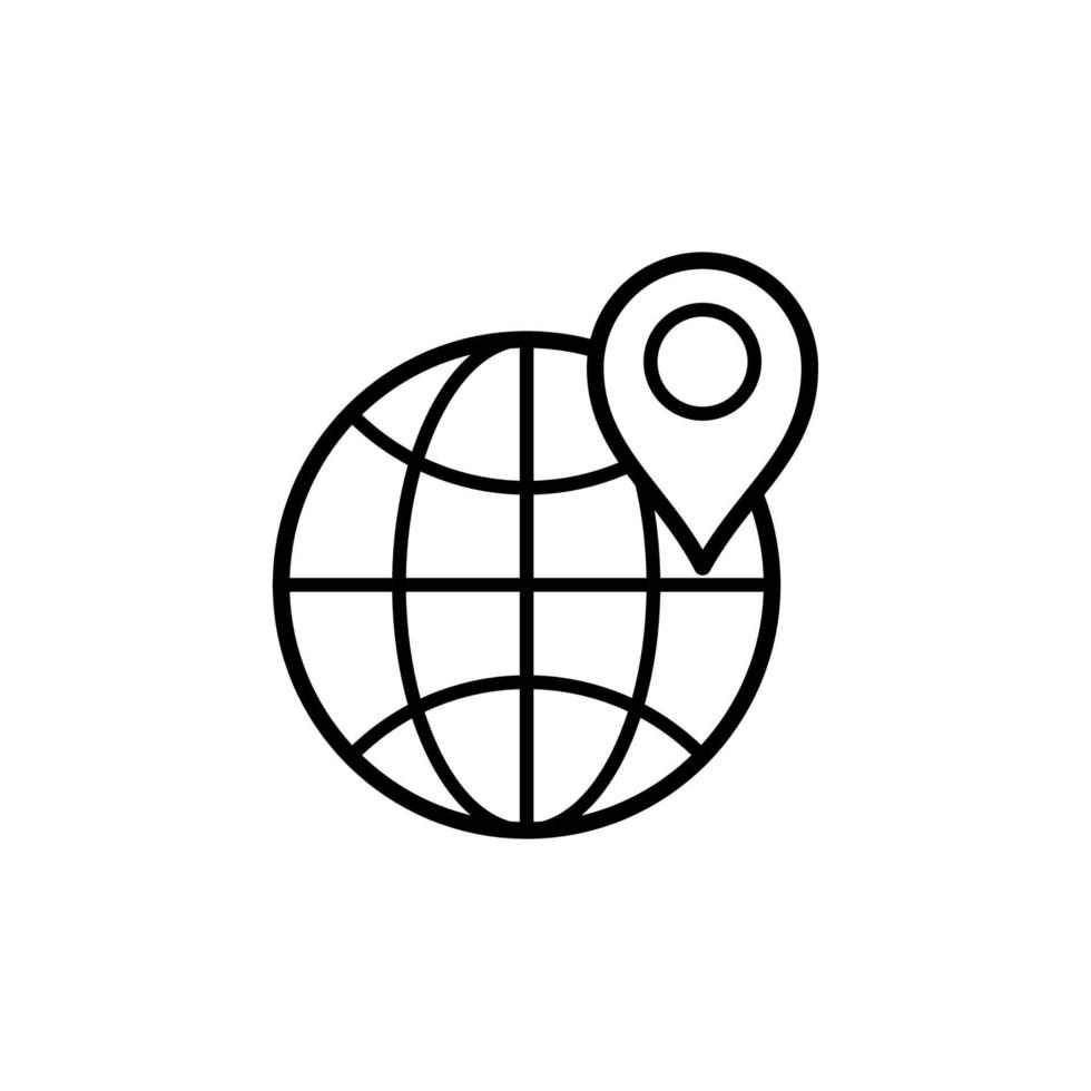 illustration graphique vectoriel de l'icône d'emplacement de la broche