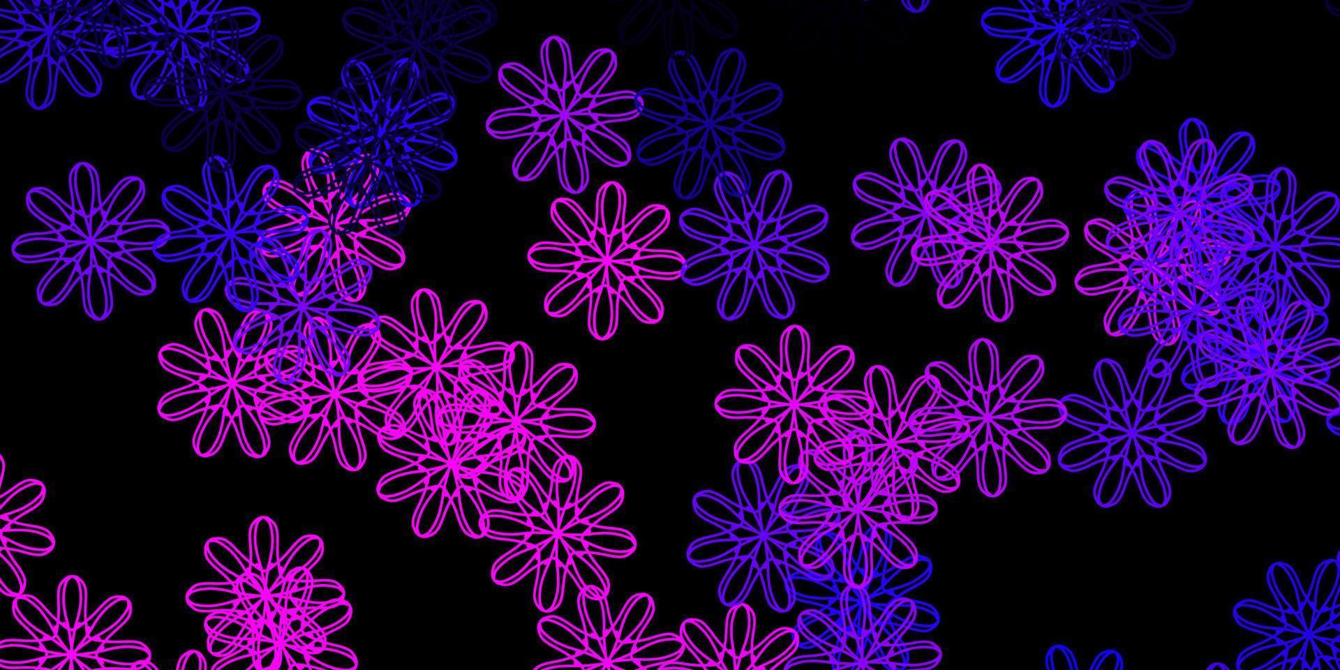 modèle vectoriel violet foncé, rose avec des formes abstraites.