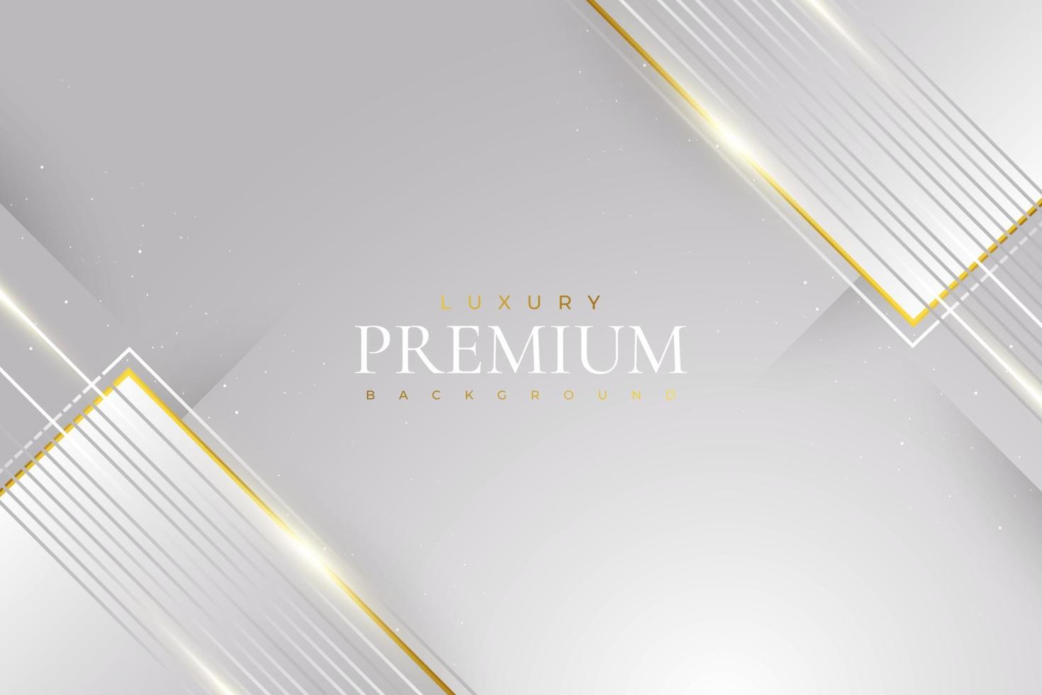 fond de luxe blanc et or. fond gris et or premium pour la conception de prix, de nomination, de cérémonie, d'invitation formelle ou de certificat vecteur