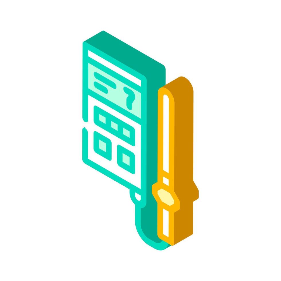 analyseur de sol dispositif isométrique icône illustration vectorielle vecteur