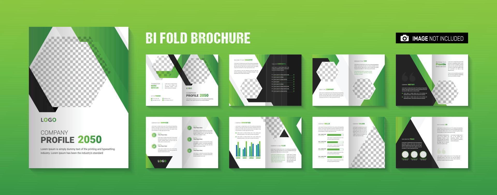 conception de modèle de brochure de profil d'entreprise mise en page de brochure d'entreprise moderne créative vecteur