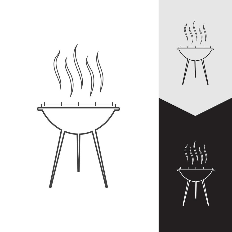 barbecue icône illustration vectorielle vecteur