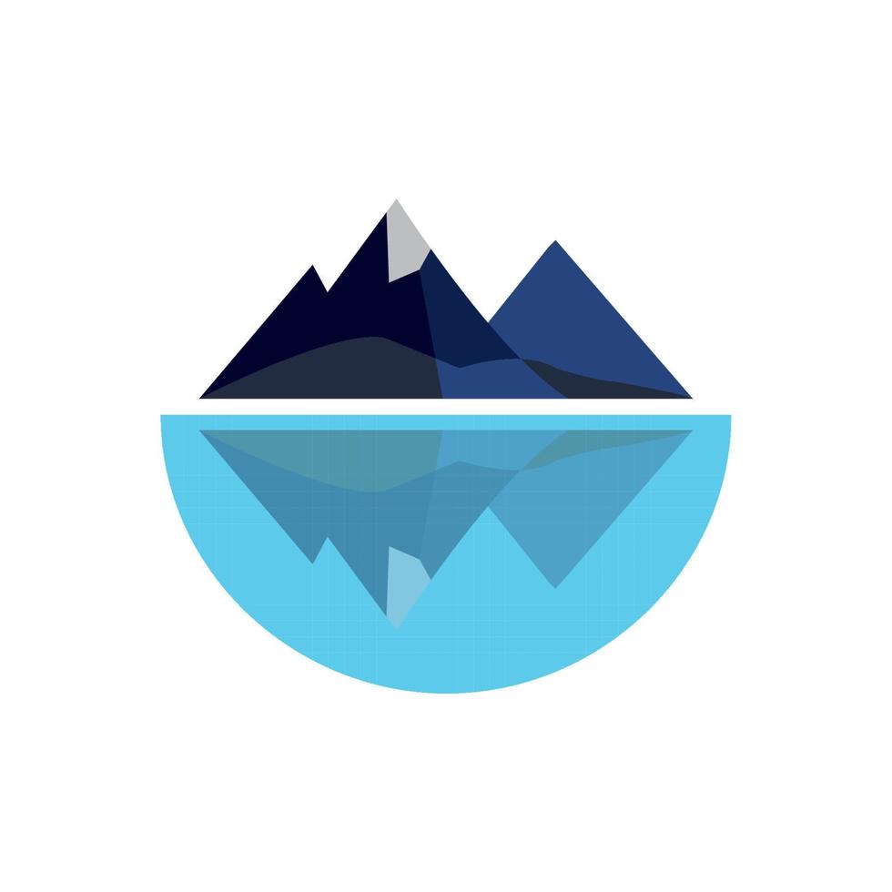 logo d & # 39; icône de montagne vecteur