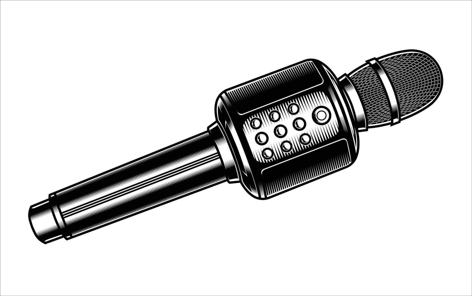 conception d'illustration vectorielle de microphone vecteur
