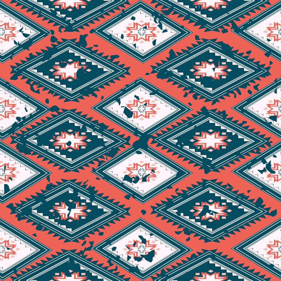 motif ethnique plat et harmonieux, conception sale géométrique vectorielle pour fond de décoration, livre de couverture, textile et vêtements de mode. vecteur