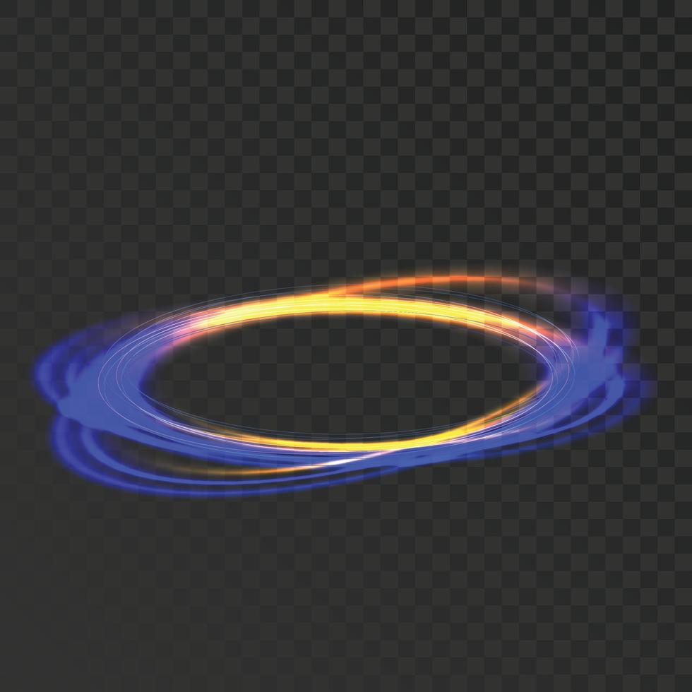 cercle rougeoyant vecteur d'effet de cadre de brillance mystique