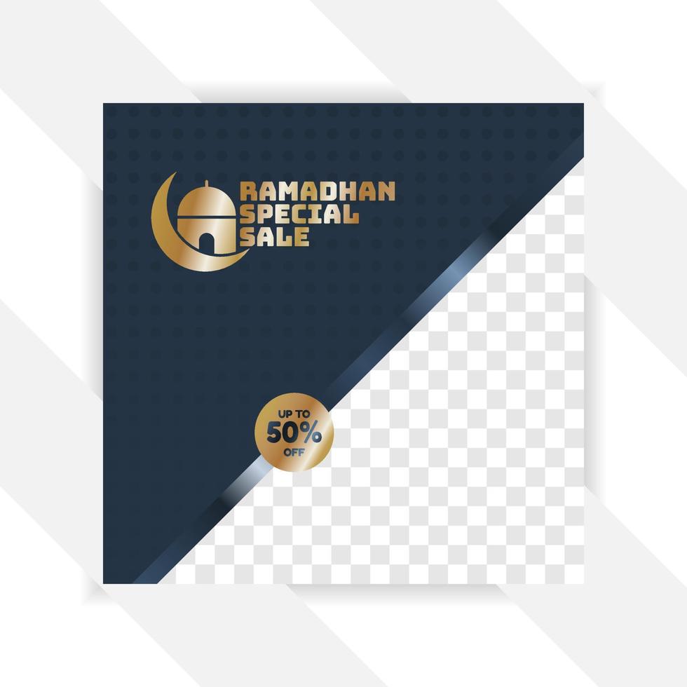 pack de médias sociaux du ramadan. modèle de présentation d'entreprise. ensemble de billets de blog carrés modernes bannière d'informations simple modifiable, idée de couverture de livre à la mode. minimal. pour l'application, le style d'affichage numérique de la messagerie Web. vecteur