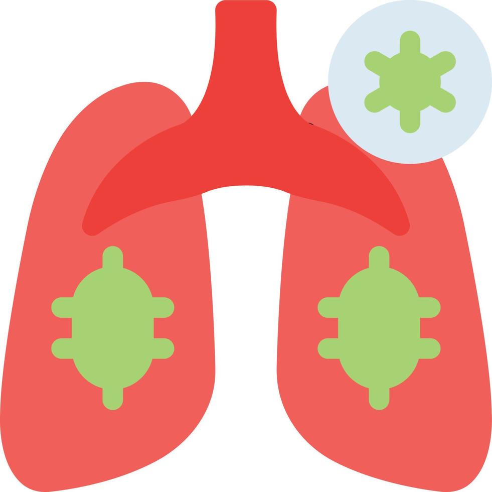 illustration vectorielle du cancer des poumons sur fond.symboles de qualité premium.icônes vectorielles pour le concept et la conception graphique. vecteur