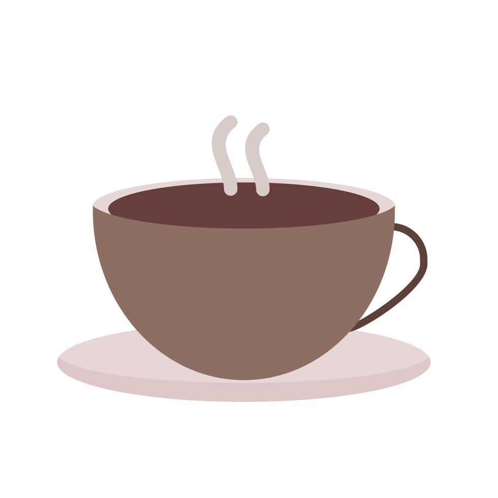 icône de ligne de café chaud vecteur