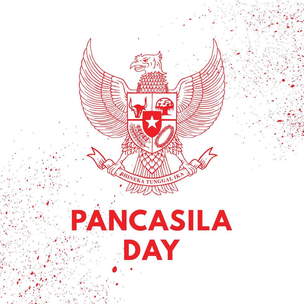 illustration de la journée pancasila vecteur