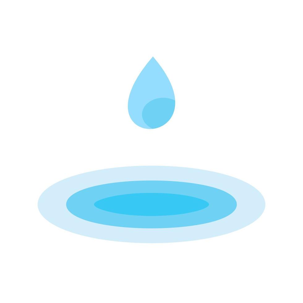 icône de ligne de gouttelettes d'eau vecteur