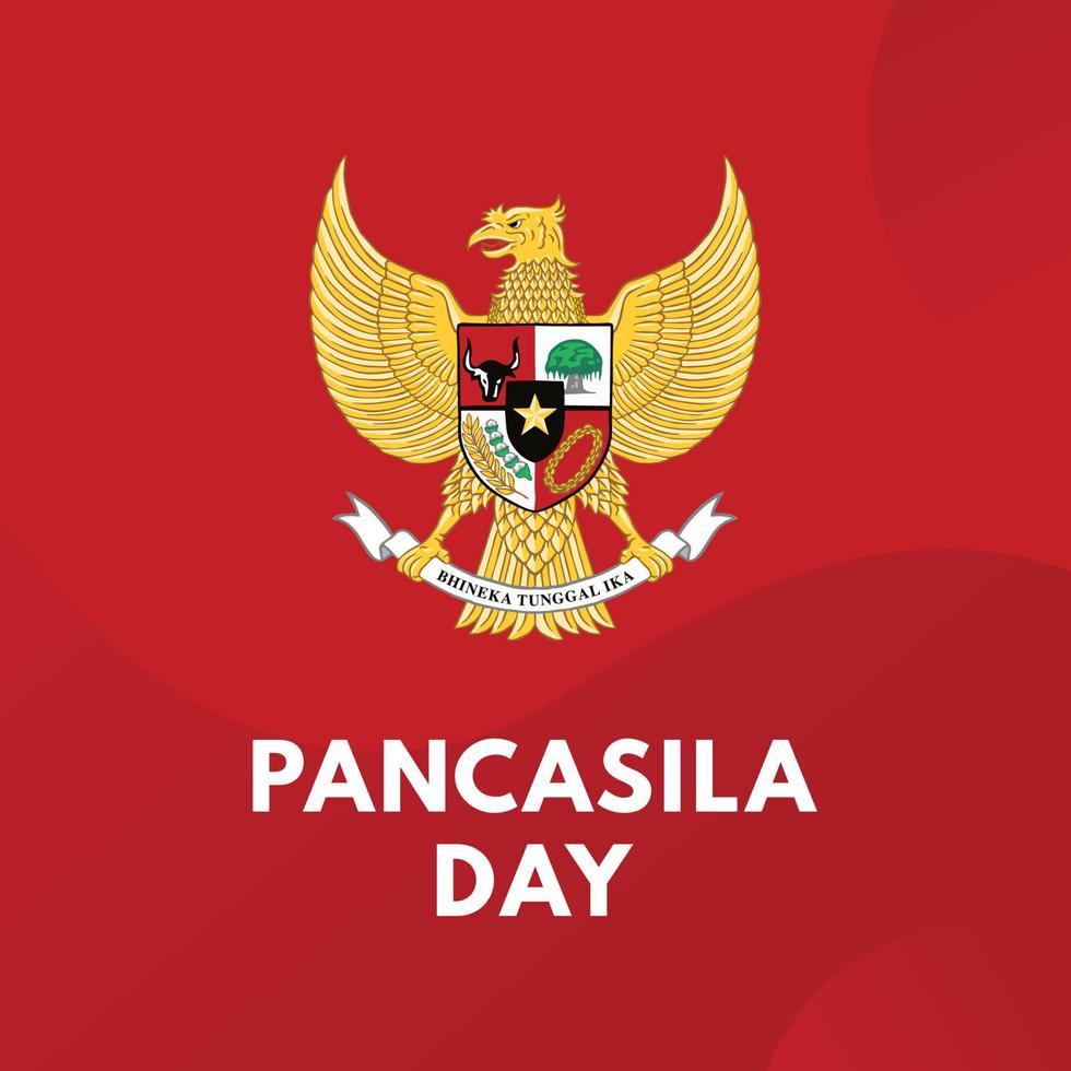 illustration de la journée pancasila vecteur