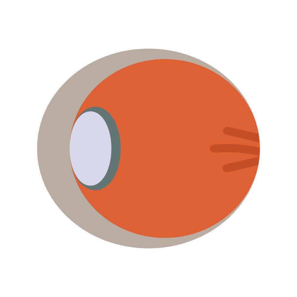 vue intérieure de l'icône de la ligne des yeux vecteur