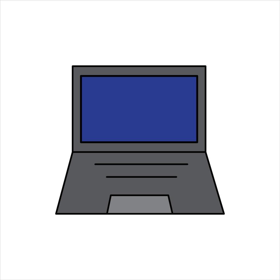 vecteur d'ordinateur portable pour la présentation de l'icône du symbole du site Web