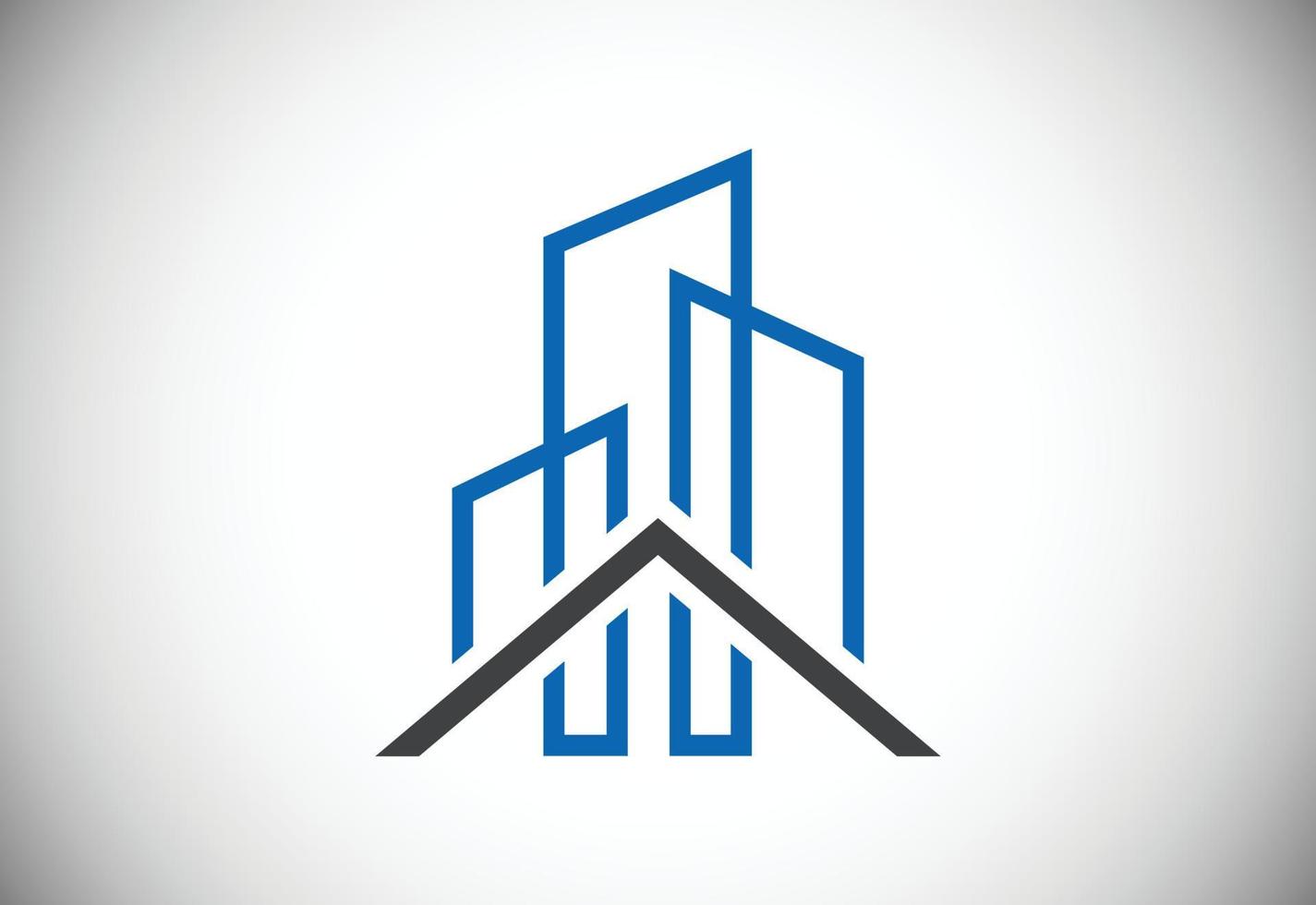 logo de l'immobilier, logo de la maison, symbole du logo de la maison vecteur