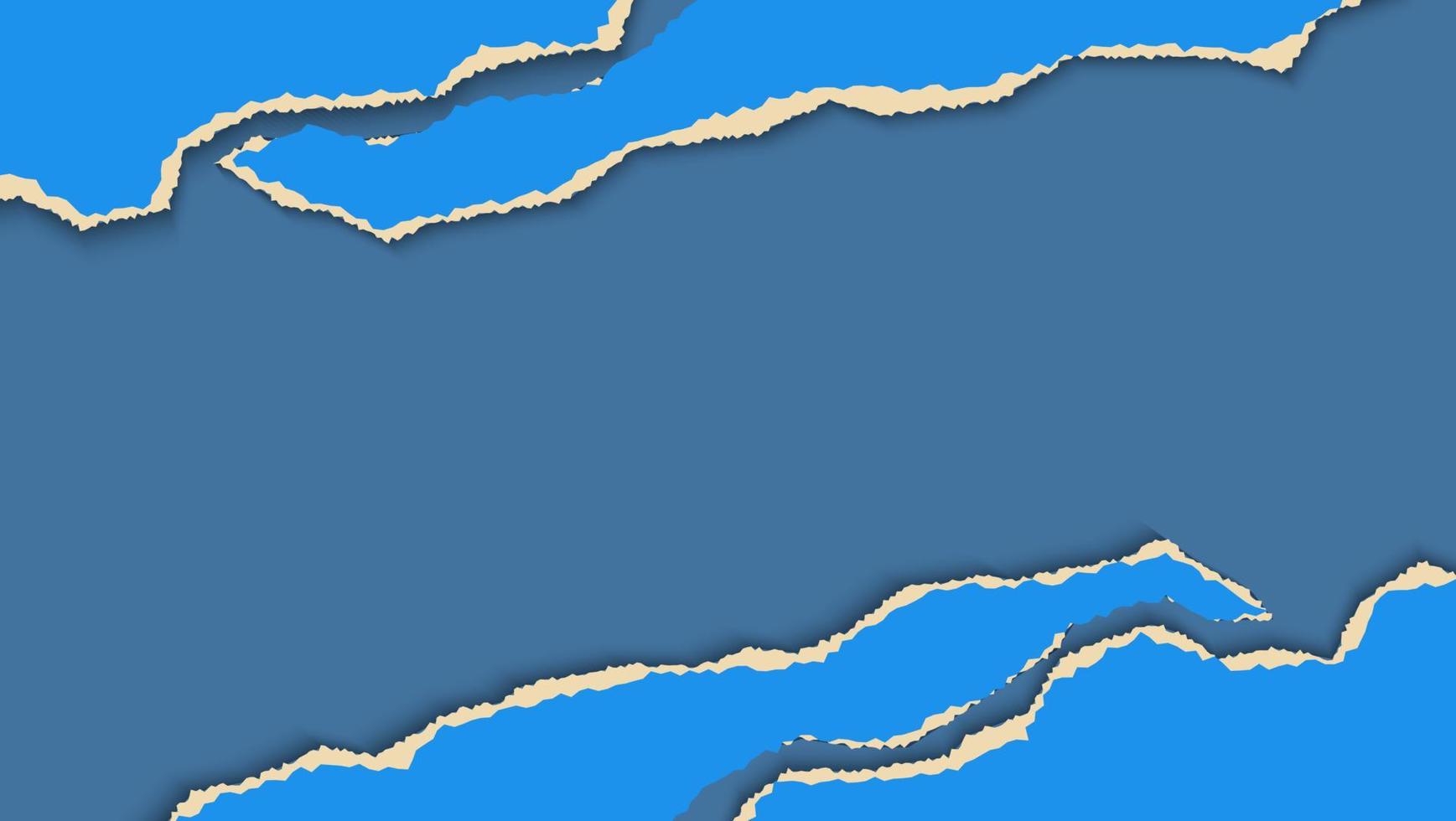 conception de cadre déchiré papier cassé bleu abstrait vecteur