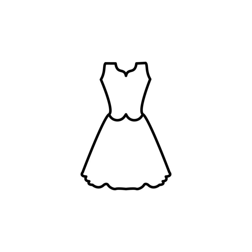 illustration graphique vectoriel de l'icône de la robe