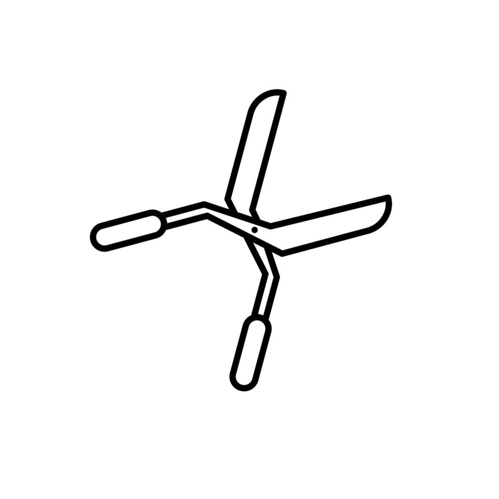 illustration graphique vectoriel de l'icône de coupe-herbe