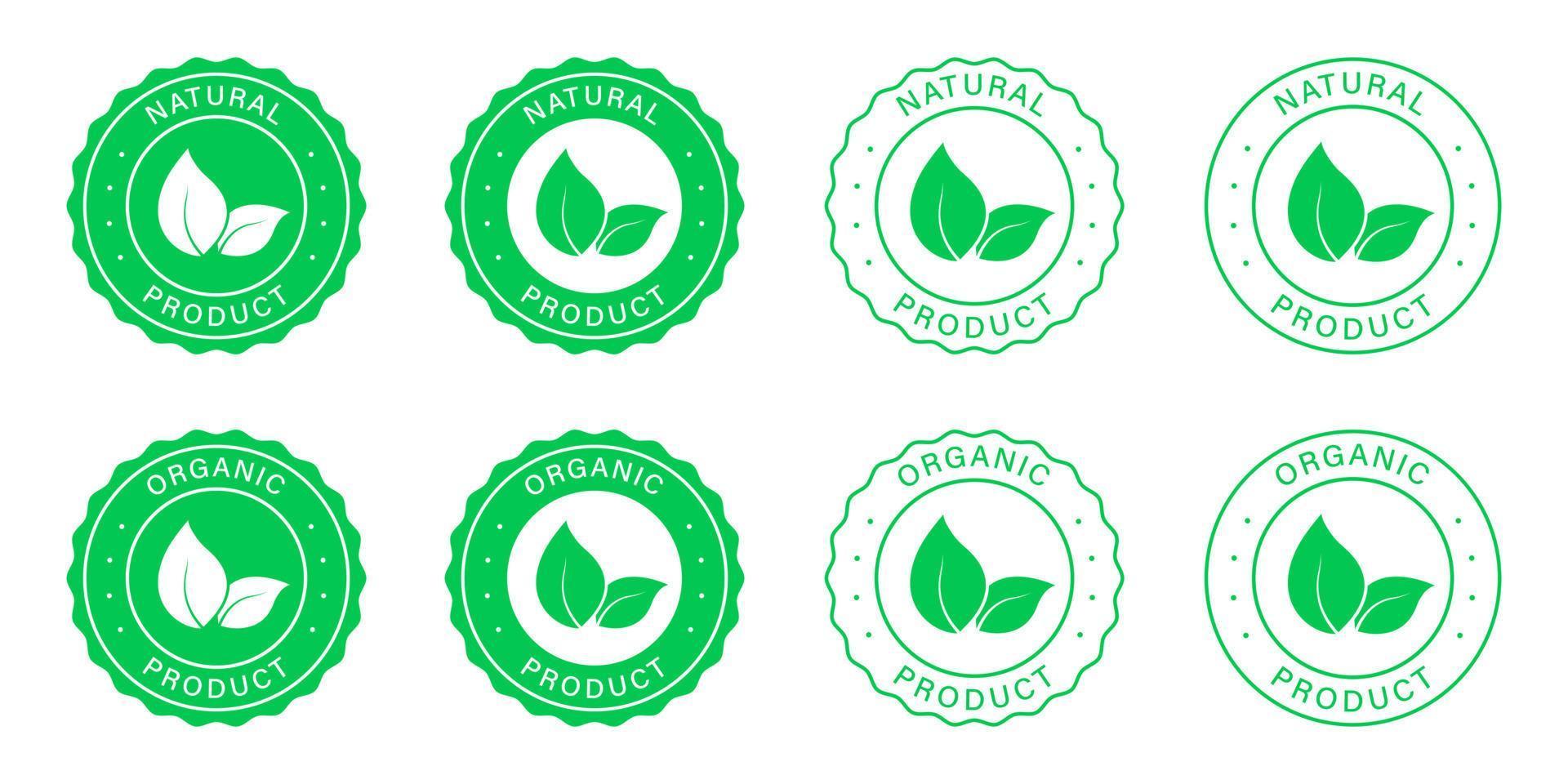 ensemble d'emblèmes sans ogm. silhouette de produit naturel sain et étiquette de ligne. produit bio biologique et badge vert non ogm. Nourriture végétalienne 100% écologique. illustration vectorielle isolée. vecteur