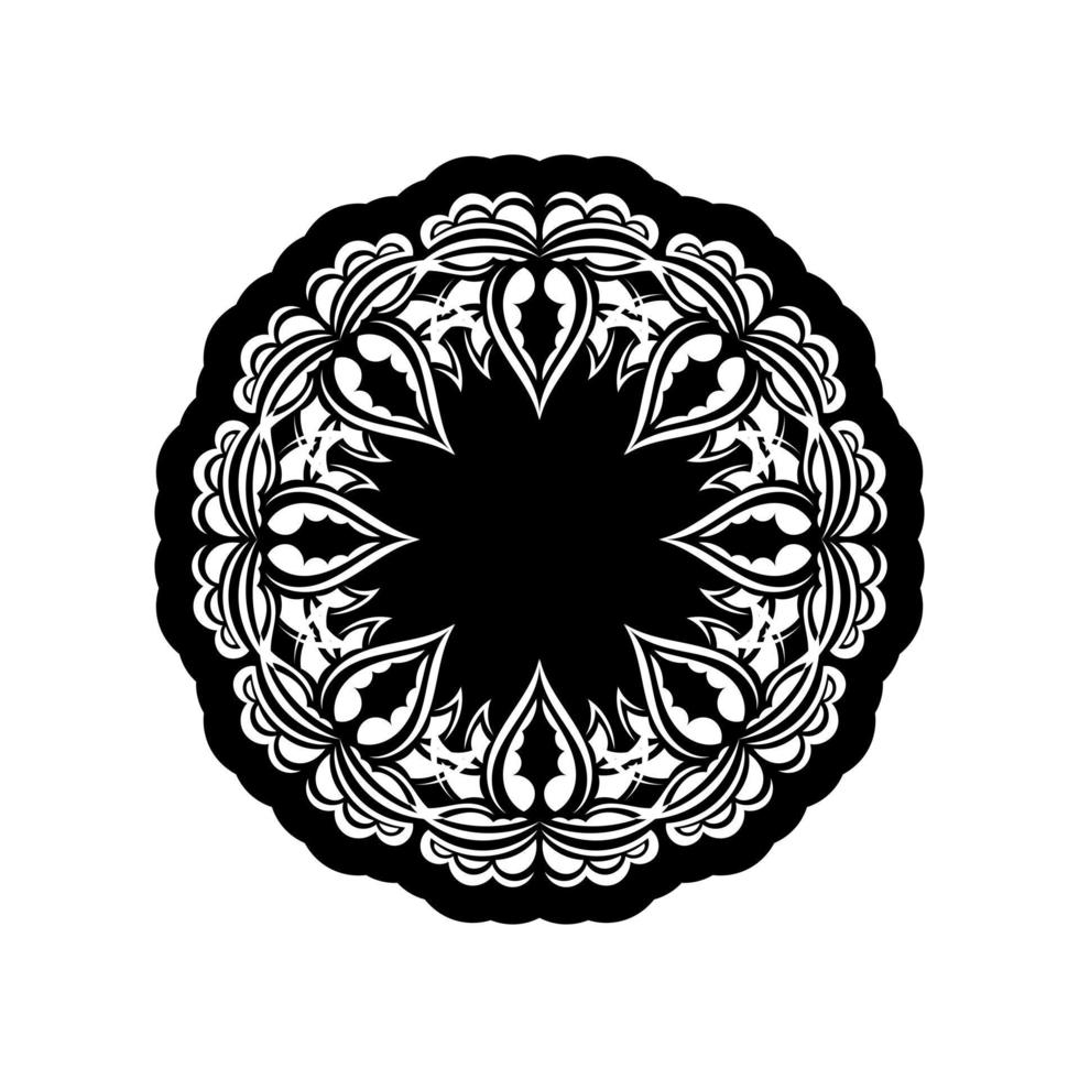 ornements de mandala en forme de fleur. bon pour les tatouages, les impressions et les cartes. illustration vectorielle vecteur