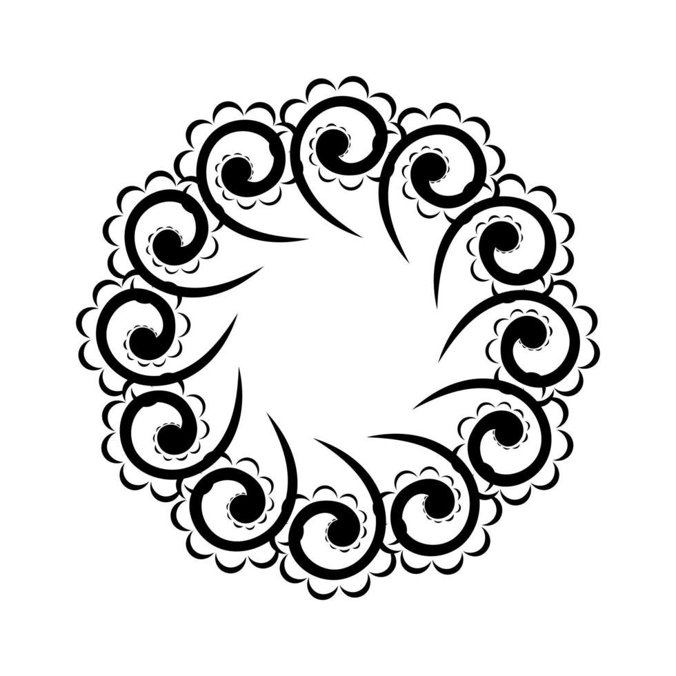 motif oriental avec arabesques et éléments floraux. illustration vectorielle vecteur