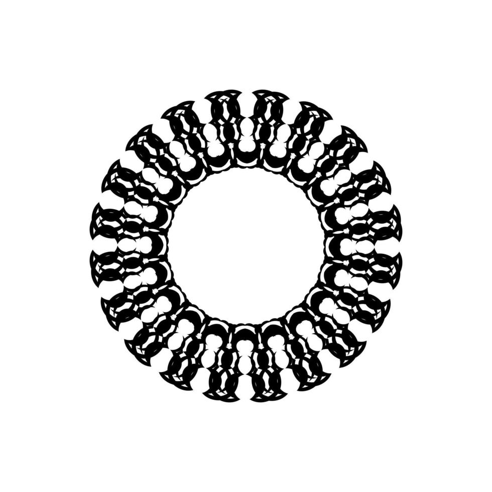 ornement rond celtique sur fond blanc. illustration vectorielle vecteur