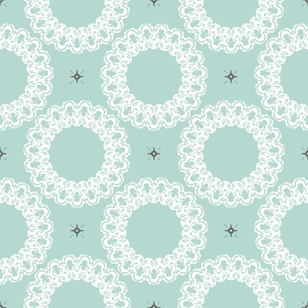 fond oriental vectorielle continue. papier peint dans un motif de style baroque. élément floral bleu bébé. ornement graphique pour papier peint, emballage, emballage. ornement floral oriental vecteur