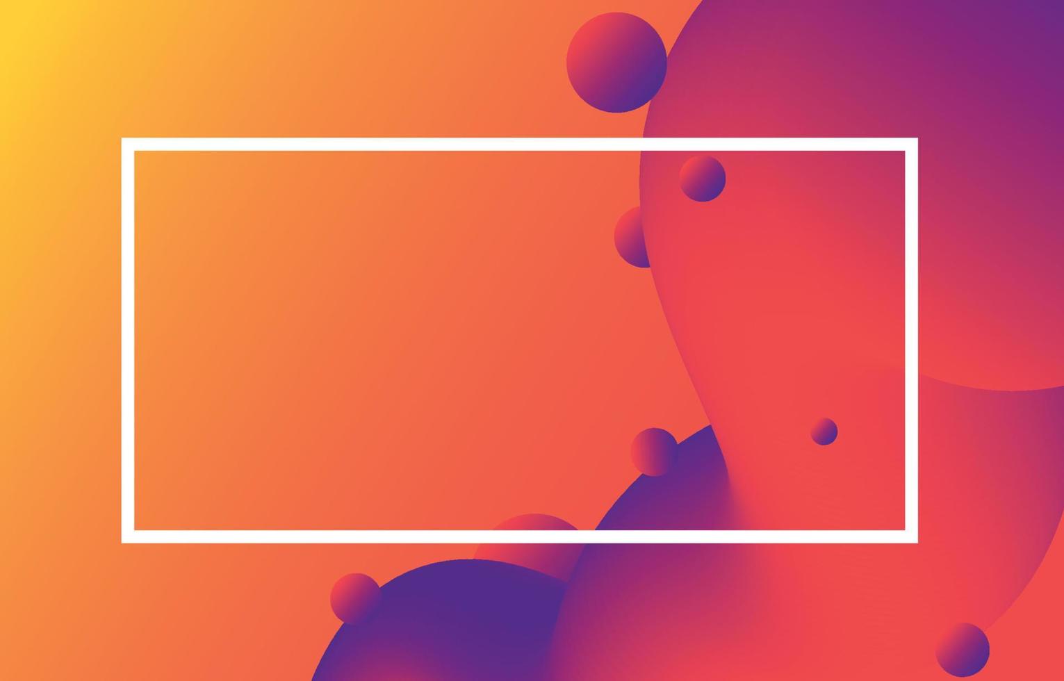 ondes liquides orange et violettes. formes libres géométriques avec des formes de flux 3d dégradées. abstrait fluide moderne vecteur