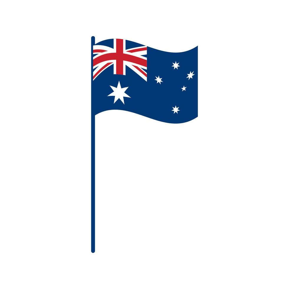 drapeau original de l'australie. fond de vecteur