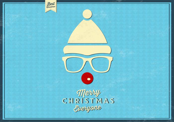 Hipster Rudolph Vector Background