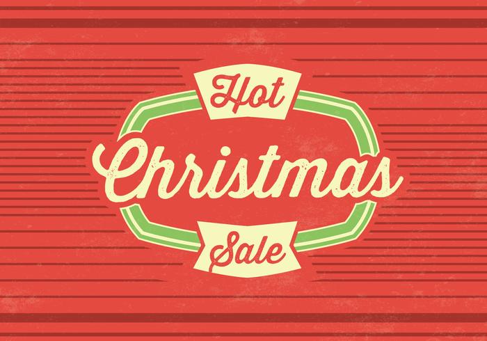 Hot Christmas Sale Vector Background