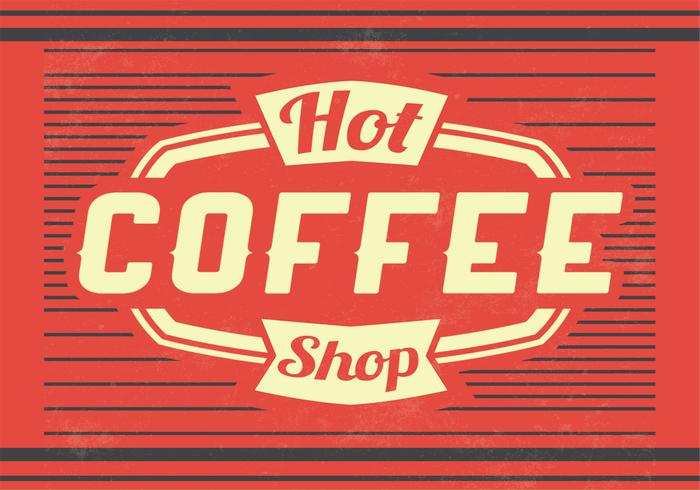 Hot Coffee Vector Background