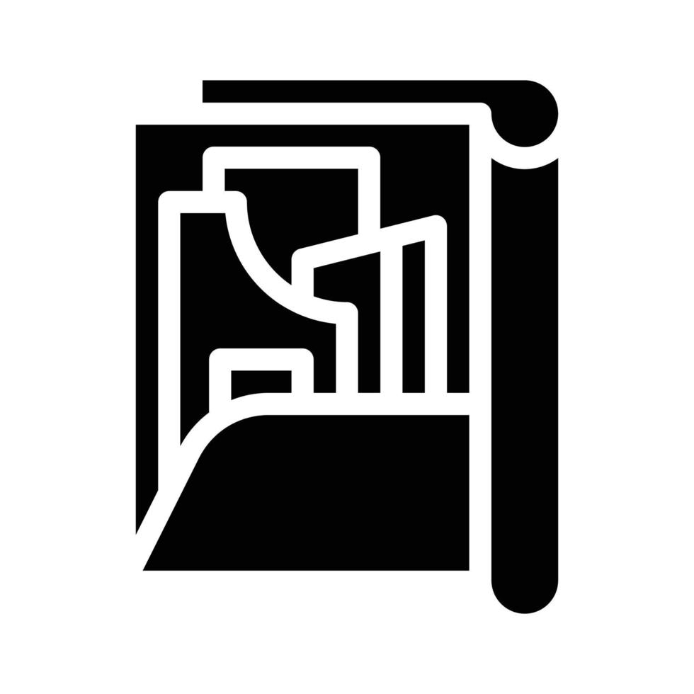 modèle défini dossier glyphe icône illustration vectorielle vecteur