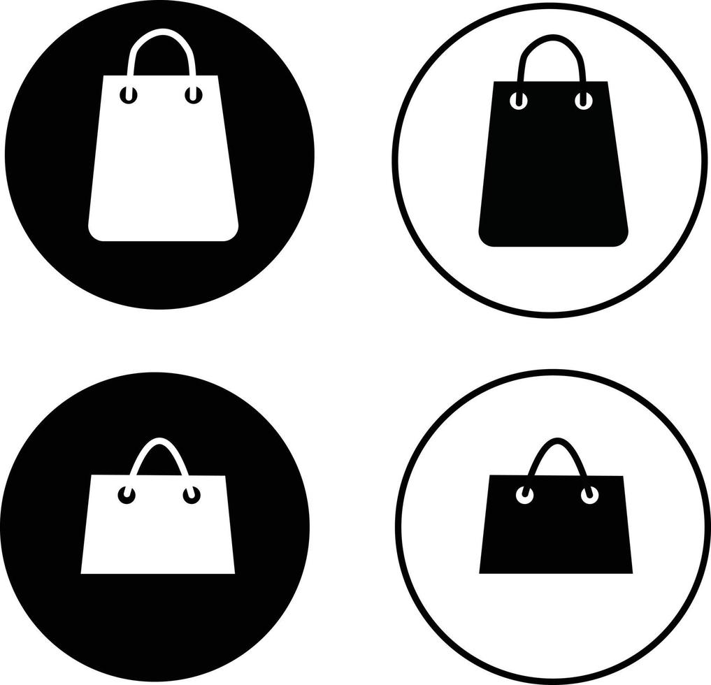 icône de sac à provisions. signe de sac à provisions. sac de symbole de magasin. vecteur