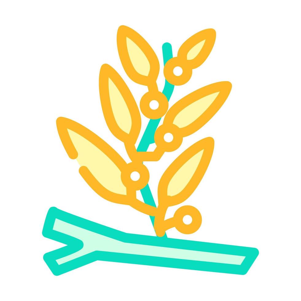 illustration vectorielle de l'icône de couleur des algues sargasses vecteur