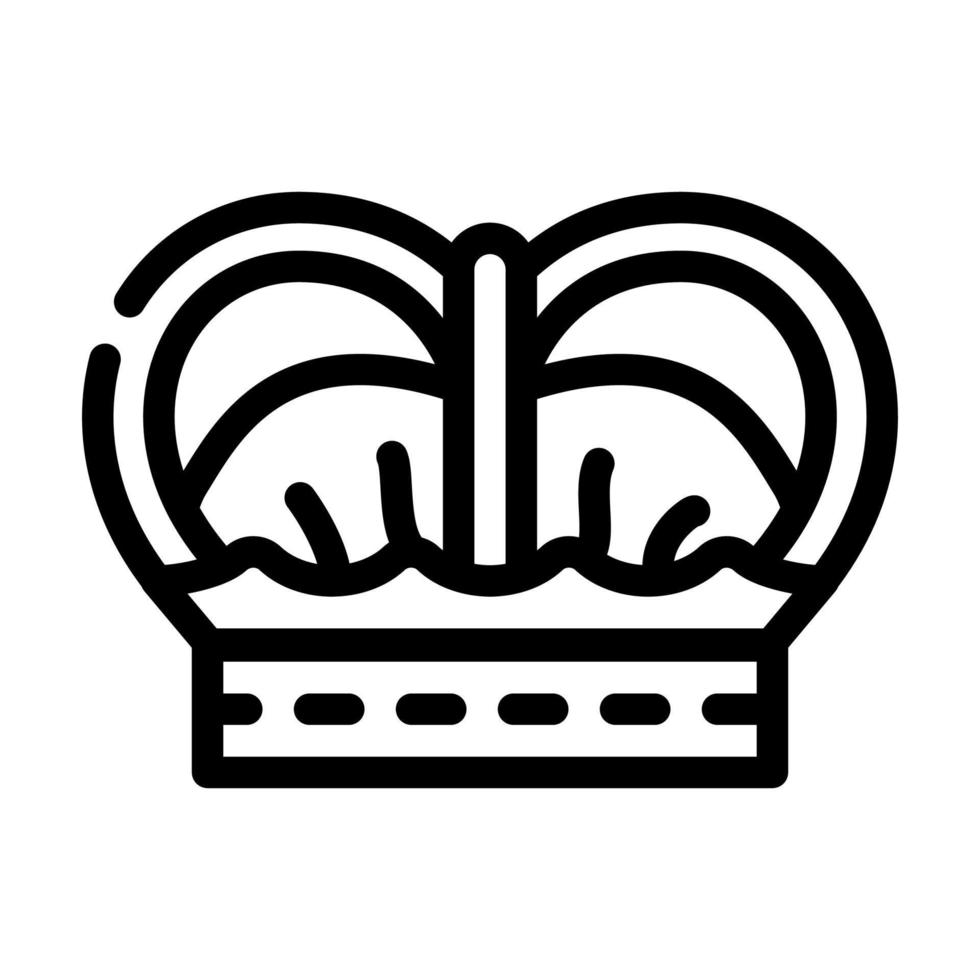 couronne espagne roi ligne icône illustration vectorielle vecteur