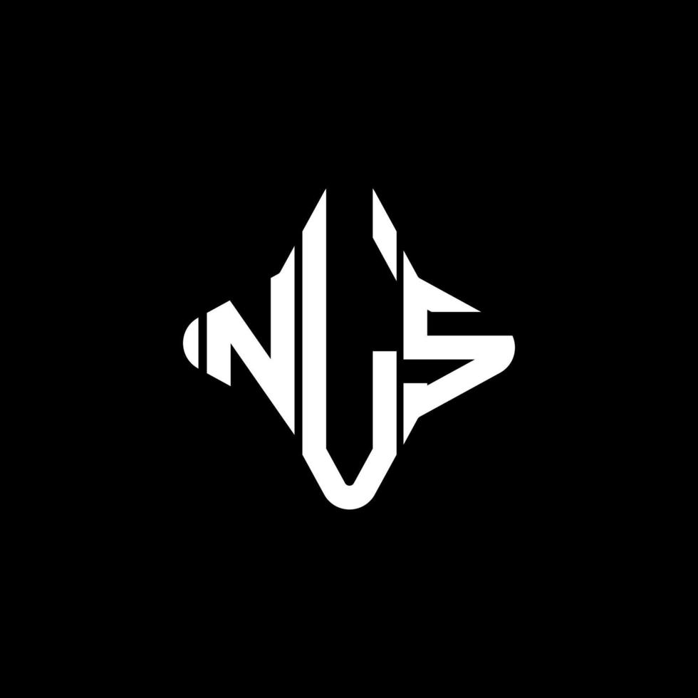 conception créative de logo de lettre nls avec graphique vectoriel