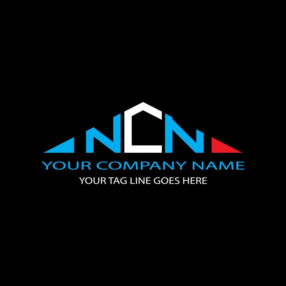 création de logo de lettre ncn avec graphique vectoriel