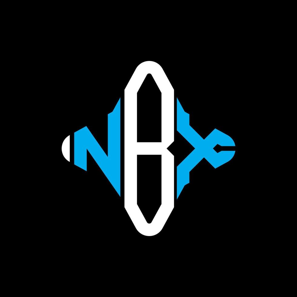 création de logo lettre nbx avec graphique vectoriel