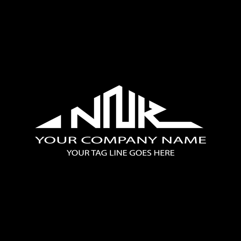 création de logo de lettre nnk avec graphique vectoriel