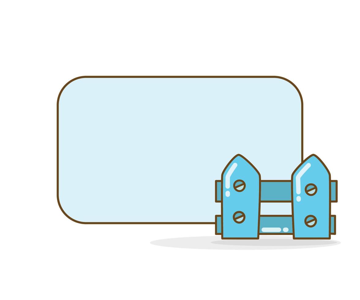 icône de clôture avec illustration vectorielle de note vierge vecteur