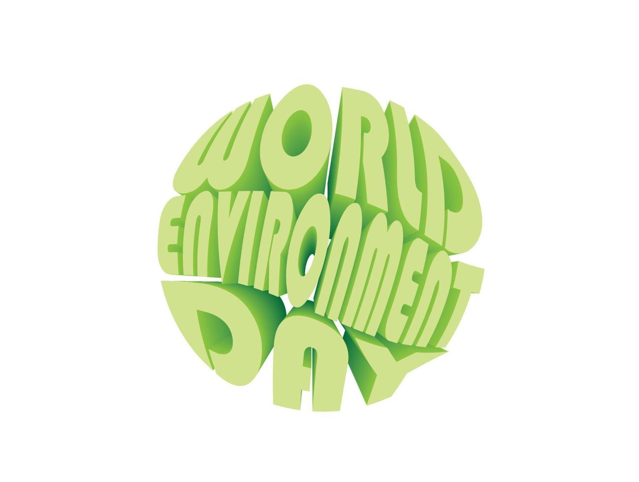 élément de la journée mondiale de l'environnement pour l'affiche des cartes, etc. vecteur