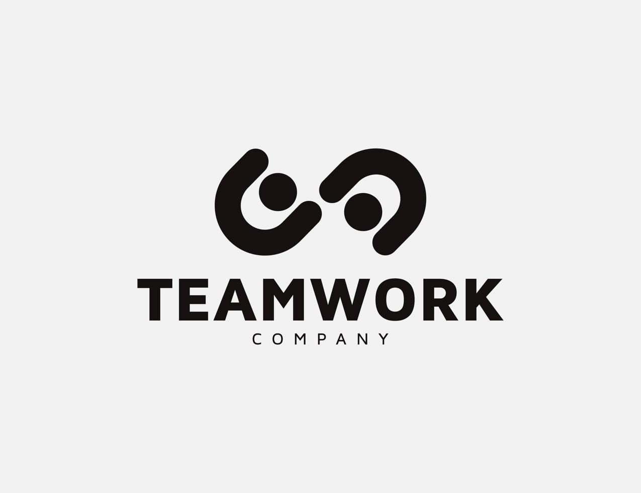 travail d'équipe personnes partenaire communauté ou création de logo d'unité vecteur